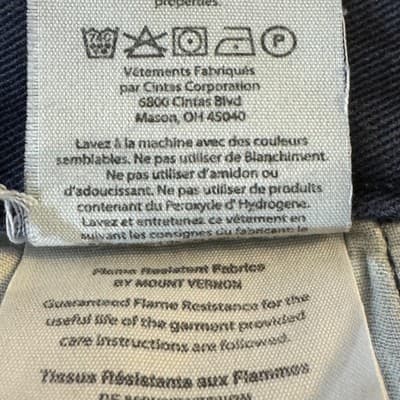 Carhartt FR Work Pants Mens 38x32 CAT2 Arc Flash NFPA70E Navy (38x32) - Thumbnail 9