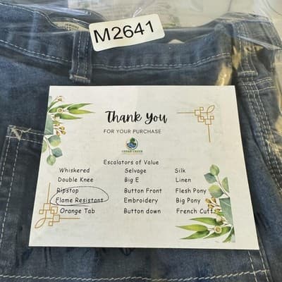 Carhartt FR Work Jeans Mens 46x32 CAT2 Arc Flash Denim Workwear (46x32) - Thumbnail 8