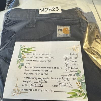 Carhartt FR Work Pants Mens 36x36 CAT2 Arc Flash NFPA70E Blue (36x36) - Thumbnail 10