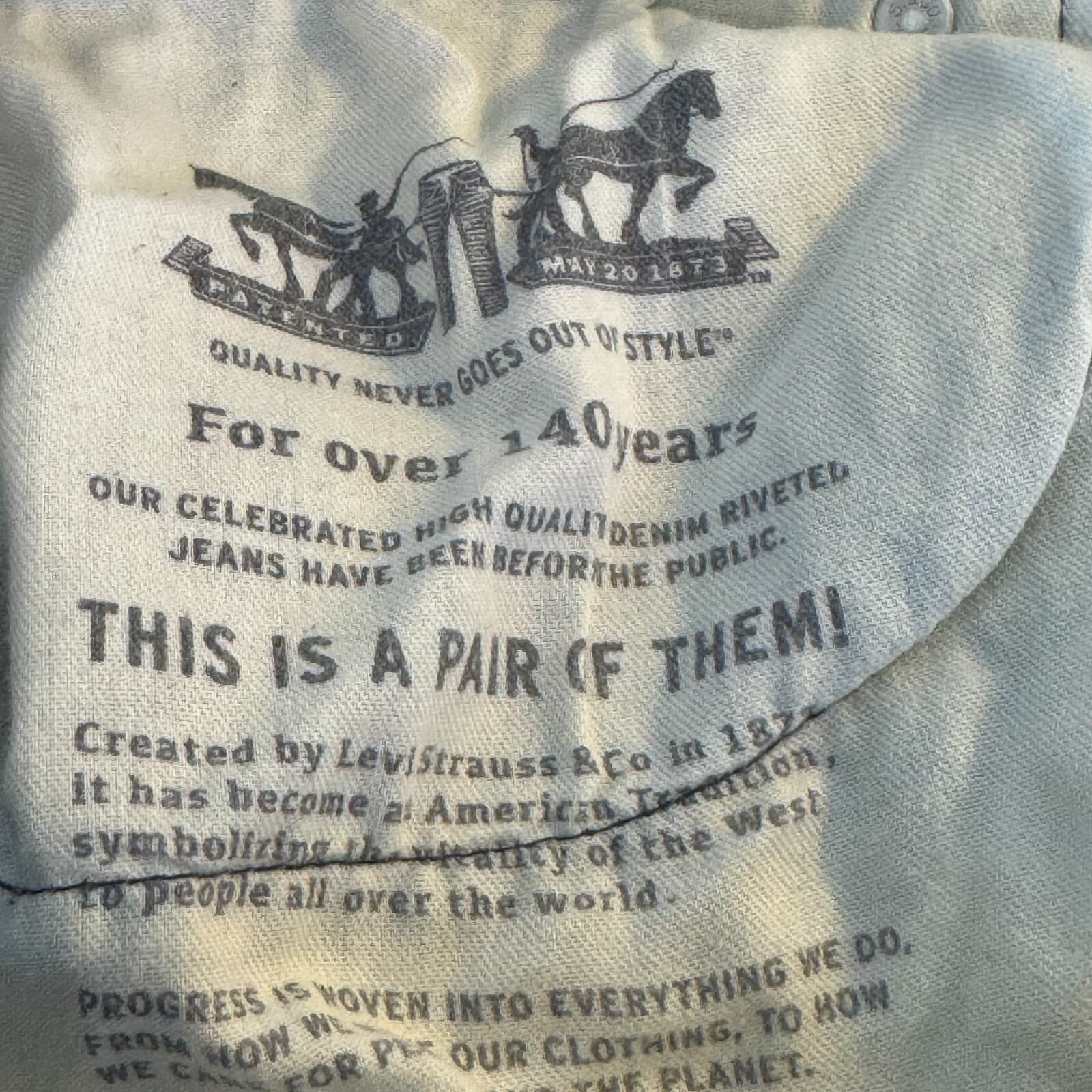 Levis 505 Jeans Mens 42x30 Regular Fit Mid Rise Blue Denim Straight Leg - Thumbnail 11