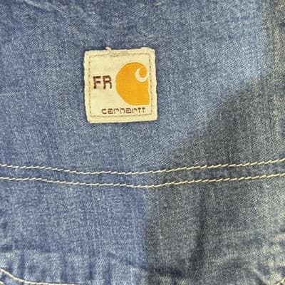 Carhartt FR Work Jeans Mens 46x32 CAT2 Arc Flash Denim Workwear (46x32) - Thumbnail 3
