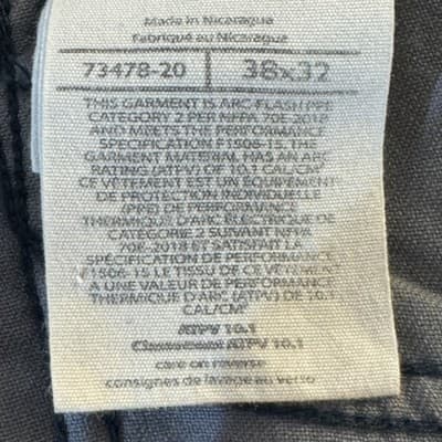 Carhartt FR Work Pants Mens 38x32 CAT2 Arc Flash NFPA70E Navy (38x32) - Thumbnail 6