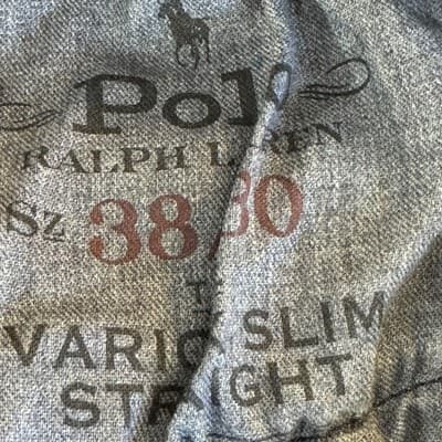 Polo Ralph Lauren Varick Jeans Mens 38x30 Blue Slim Straight Dark Wash Denim - Thumbnail 4