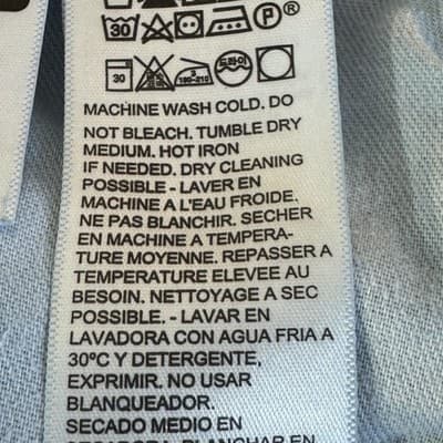 Levis 501 Jeans Mens 34x28 (34x30) Blue Wash Button Fly Straight Leg Denim - Thumbnail 6