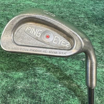 Vintage Ping Eye2 8 Iron Golf Club Right Hand Dynalite A Flex Karma Grip - Image 1