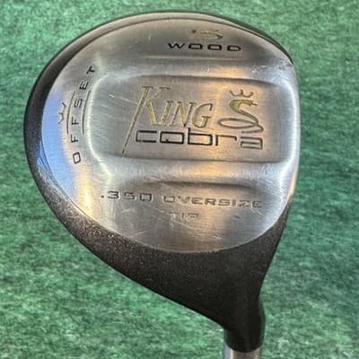 Vintage King Cobra Offset 5 Wood .350 Oversize Steel Shaft S Firm Golf Club - Image 1