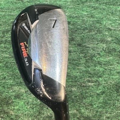 Turbo Power Fire 3.0 7 Iron Mens RH Harrison Star Plus Graphite Black Golf Club - Image 1