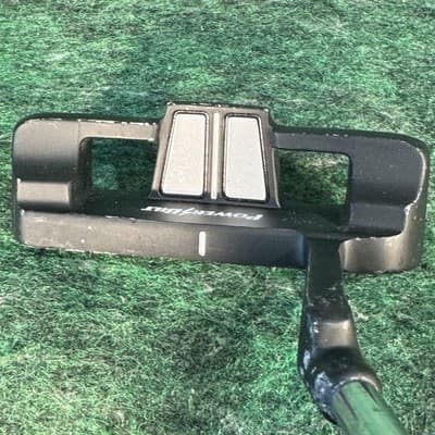 PowerBilt White Face WF-02 Mallet Putter Mens RH 35 In Steel Black Golf Club - Thumbnail 3