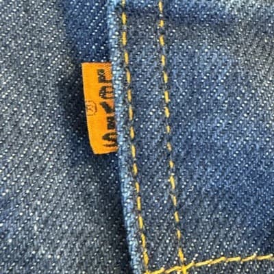 Vintage Levis 20516 Jeans Mens 31x29 (32x30) Blue Straight Leg Orange Tab USA - Thumbnail 4