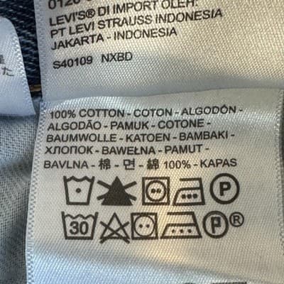 Levis 550 Jeans Mens 36x29 (38x30) Blue Relaxed Tapered Denim Medium Wash - Thumbnail 6