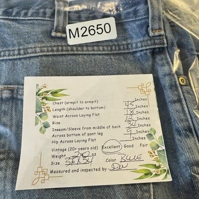 Carhartt Jeans Mens 36x34 Blue Relaxed Fit Denim Straight Leg Workwear Pants - Thumbnail 7