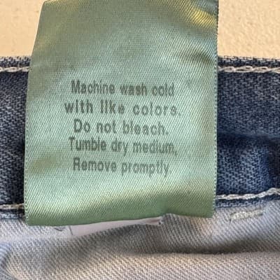 Carhartt Jeans Mens 42x34 Blue Dungaree Fit Workwear Carpenter Pants Distressed - Thumbnail 7