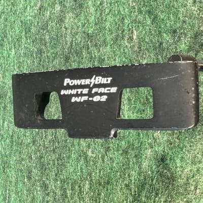 PowerBilt White Face WF-02 Mallet Putter Mens RH 35 In Steel Black Golf Club - Thumbnail 4