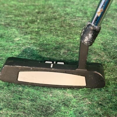 PowerBilt White Face WF-02 Mallet Putter Mens RH 35 In Steel Black Golf Club - Thumbnail 2