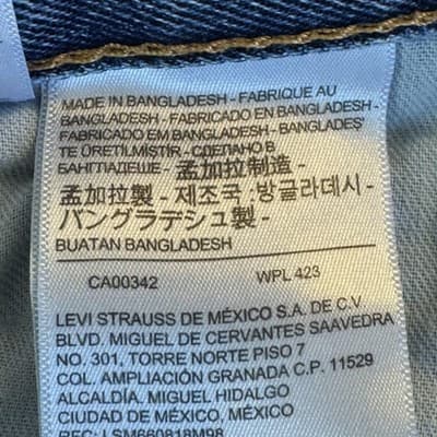 Levis 550 Jeans Mens 36x29 (38x30) Blue Relaxed Tapered Denim Medium Wash - Thumbnail 5