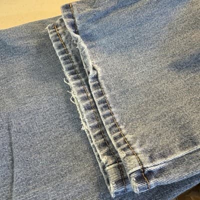 Levis 550 Jeans Mens 36x29 (38x30) Blue Relaxed Tapered Denim Medium Wash - Thumbnail 9