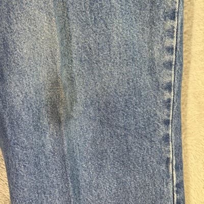 Carhartt Jeans Mens 40x32 Blue Relaxed Fit Denim Straight Leg Workwear Pants - Thumbnail 4