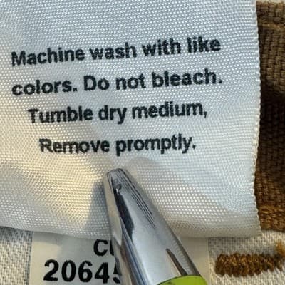 Carhartt Pants Mens 36x29 Brown Dungaree Fit Carpenter Canvas Workwear 383-51 - Thumbnail 7