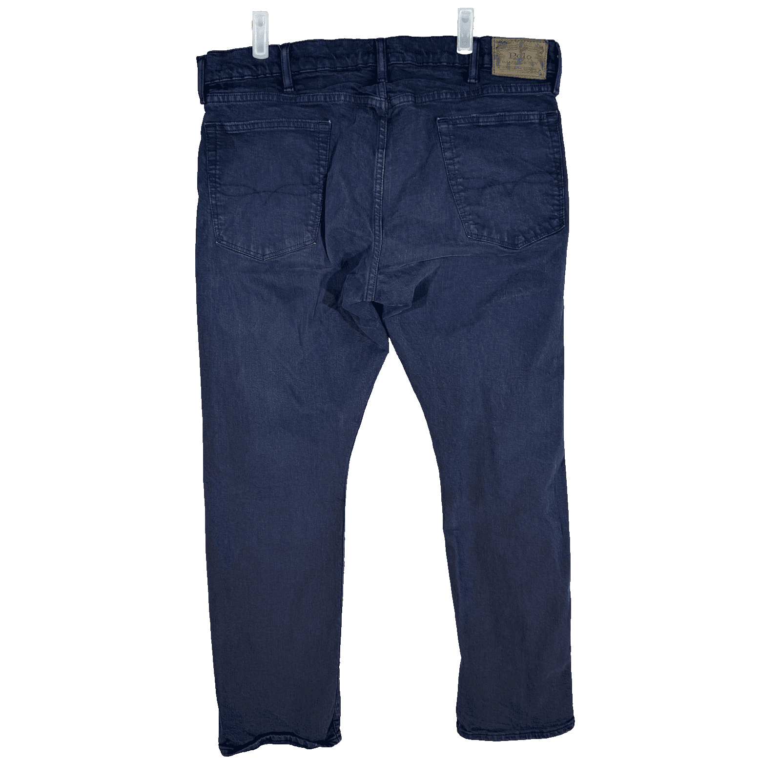 Polo Ralph Lauren Varick Jeans Mens 38x30 Blue Slim Straight Dark Wash Denim - Thumbnail 2