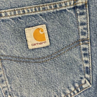 Carhartt Jeans Mens 36x32 Blue Relaxed Fit Paint Splatter Distressed Workwear - Thumbnail 6