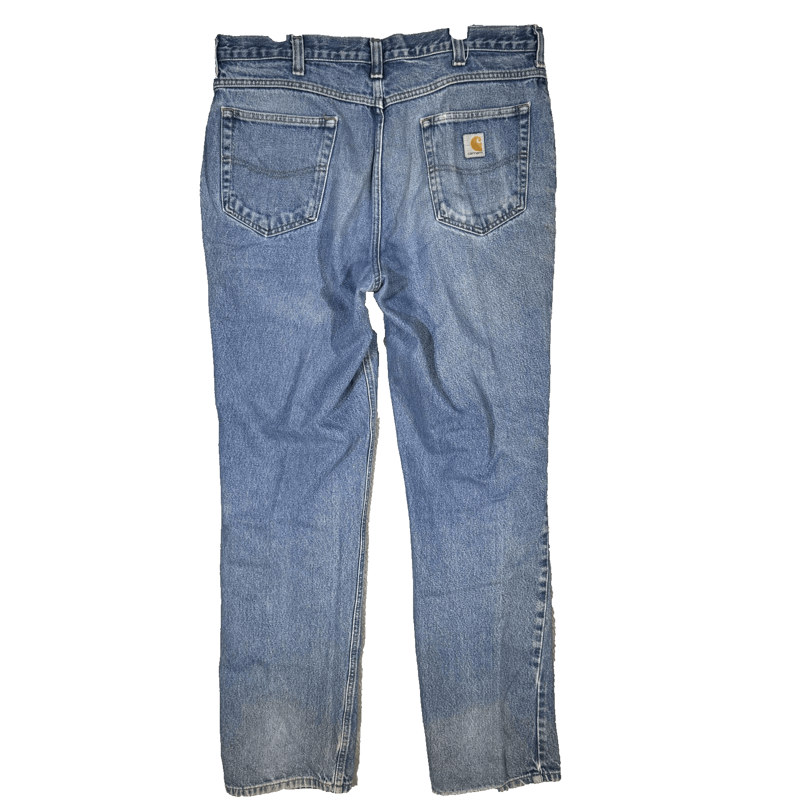 Carhartt Jeans Mens 36x34 Blue Relaxed Fit Denim Straight Leg Workwear Pants - Thumbnail 2