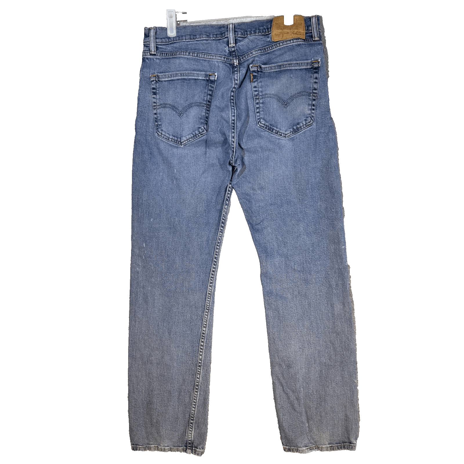 Vintage Levis 505 Jeans Mens 32x31 (32x32) Blue Distressed Straight Leg Denim - Thumbnail 2