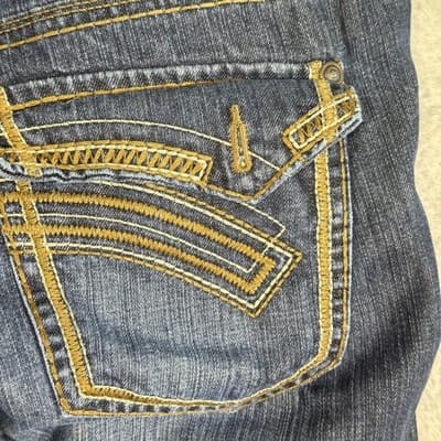 Royal Premium Jeans Mens 34x31 (34x30) Blue Medium Wash Straight Leg Denim - Thumbnail 10