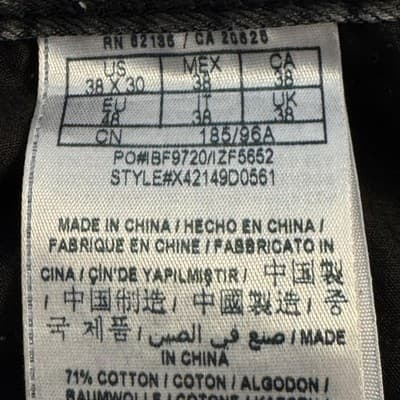 Royal Premium Jeans Mens 34x31 (34x30) Blue Medium Wash Straight Leg Denim - Thumbnail 9