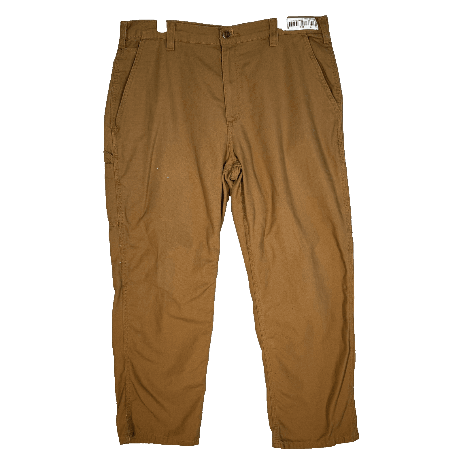 Carhartt Pants Mens 36x29 Brown Dungaree Fit Carpenter Canvas Workwear 383-51 - Image 1