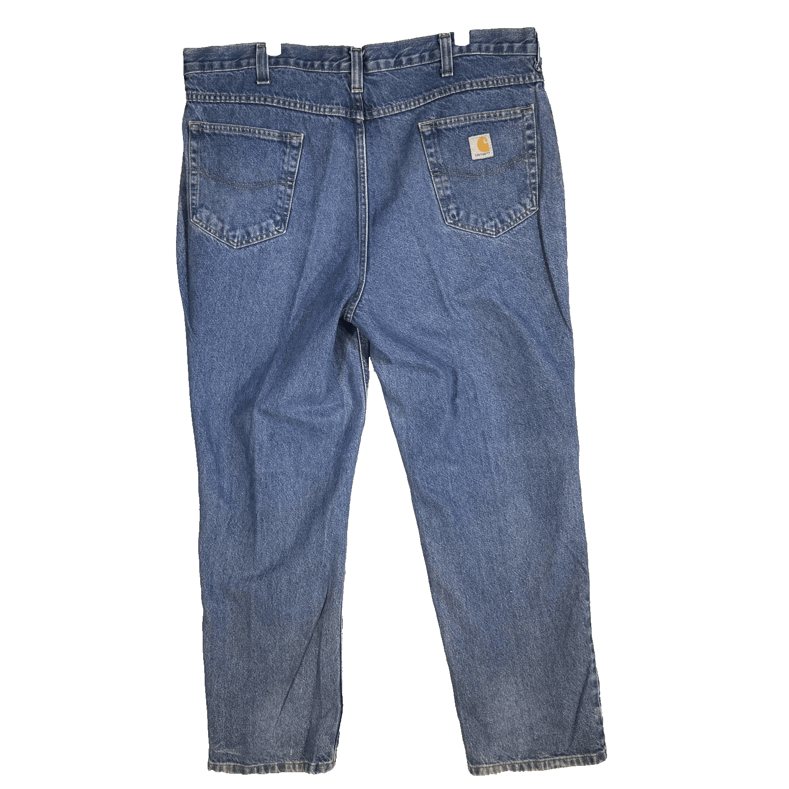Carhartt Jeans Mens 40x32 Blue Relaxed Fit Denim Straight Leg Workwear Pants - Thumbnail 2