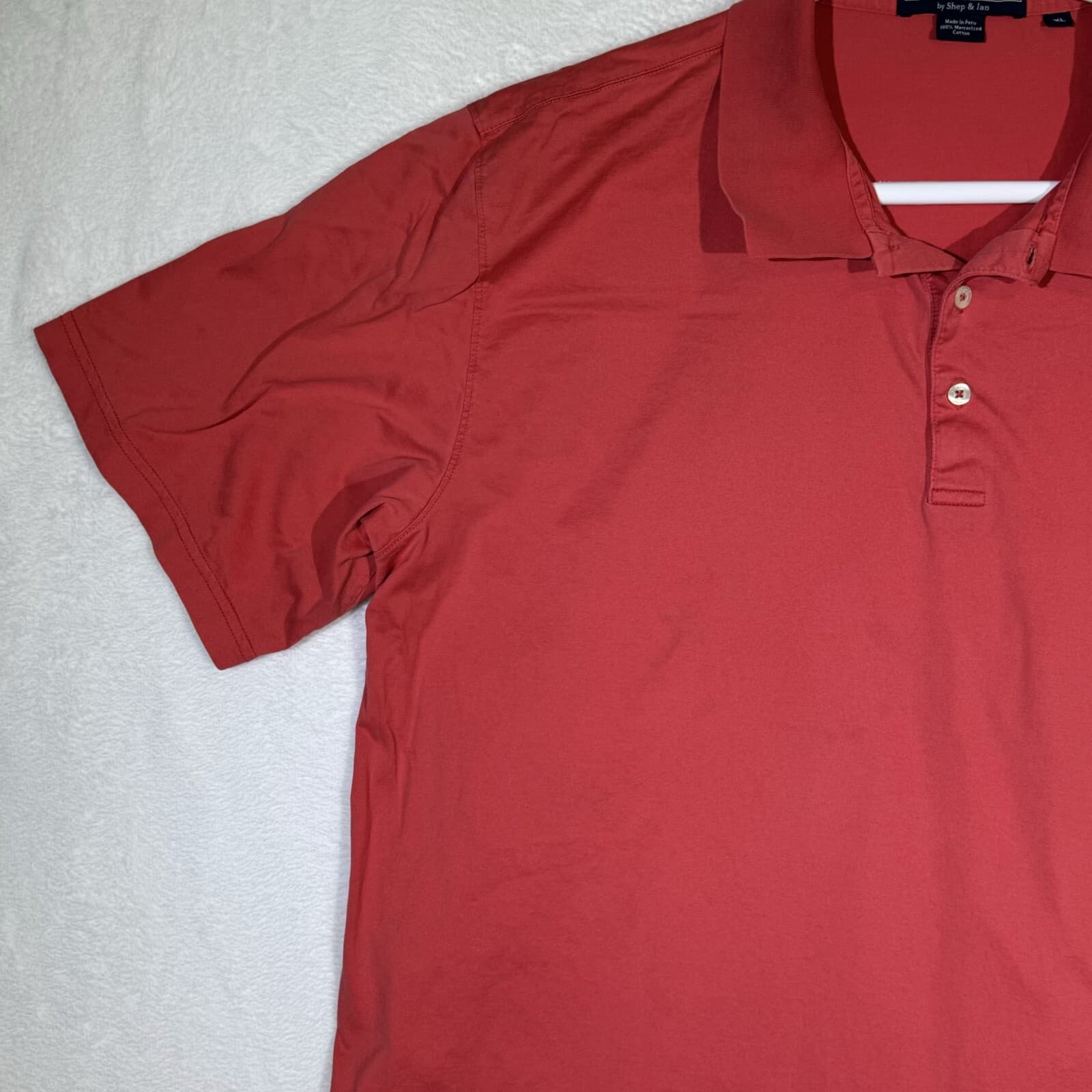Vineyard Vines XL Pink Cotton Whale Logo Polo – Short Sleeve, Embroidered M581 - Thumbnail 4
