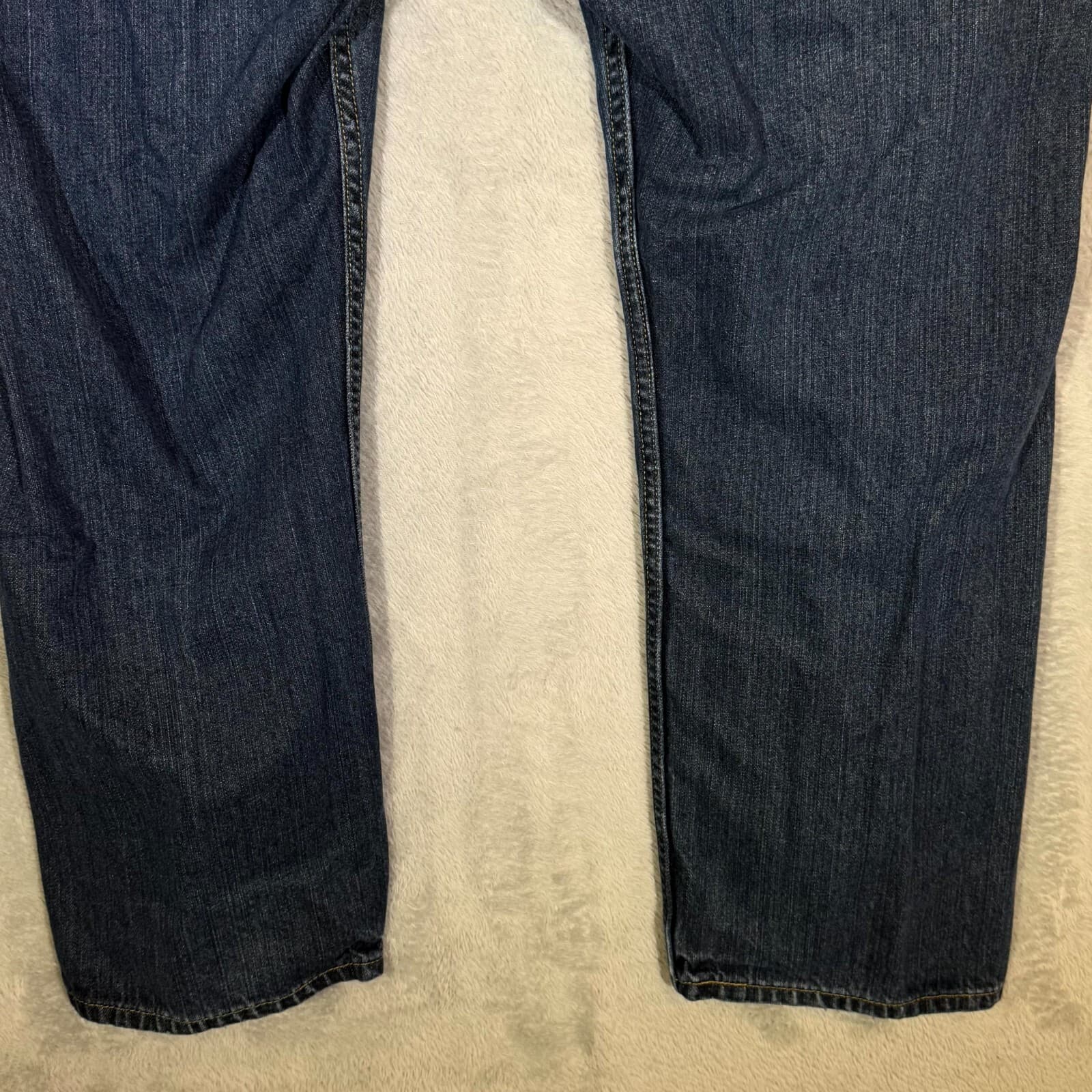 Levi’s 505 Men’s Jeans 42X30 Blue Denim Mid-Rise Straight Leg 100% Cotton - Thumbnail 8