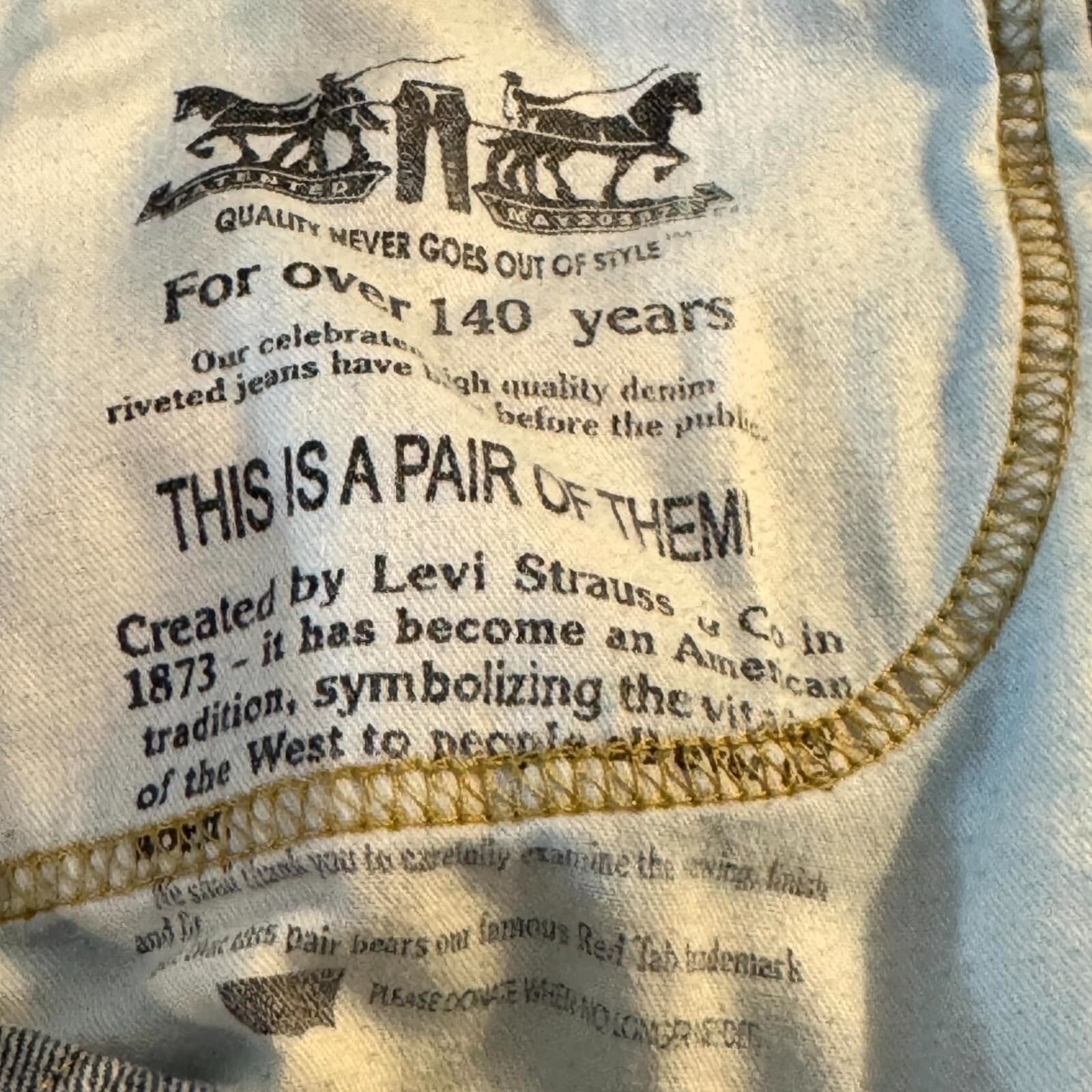 Levi’s 505 Men’s Jeans 42X30 Blue Denim Mid-Rise Straight Leg 100% Cotton - Thumbnail 10