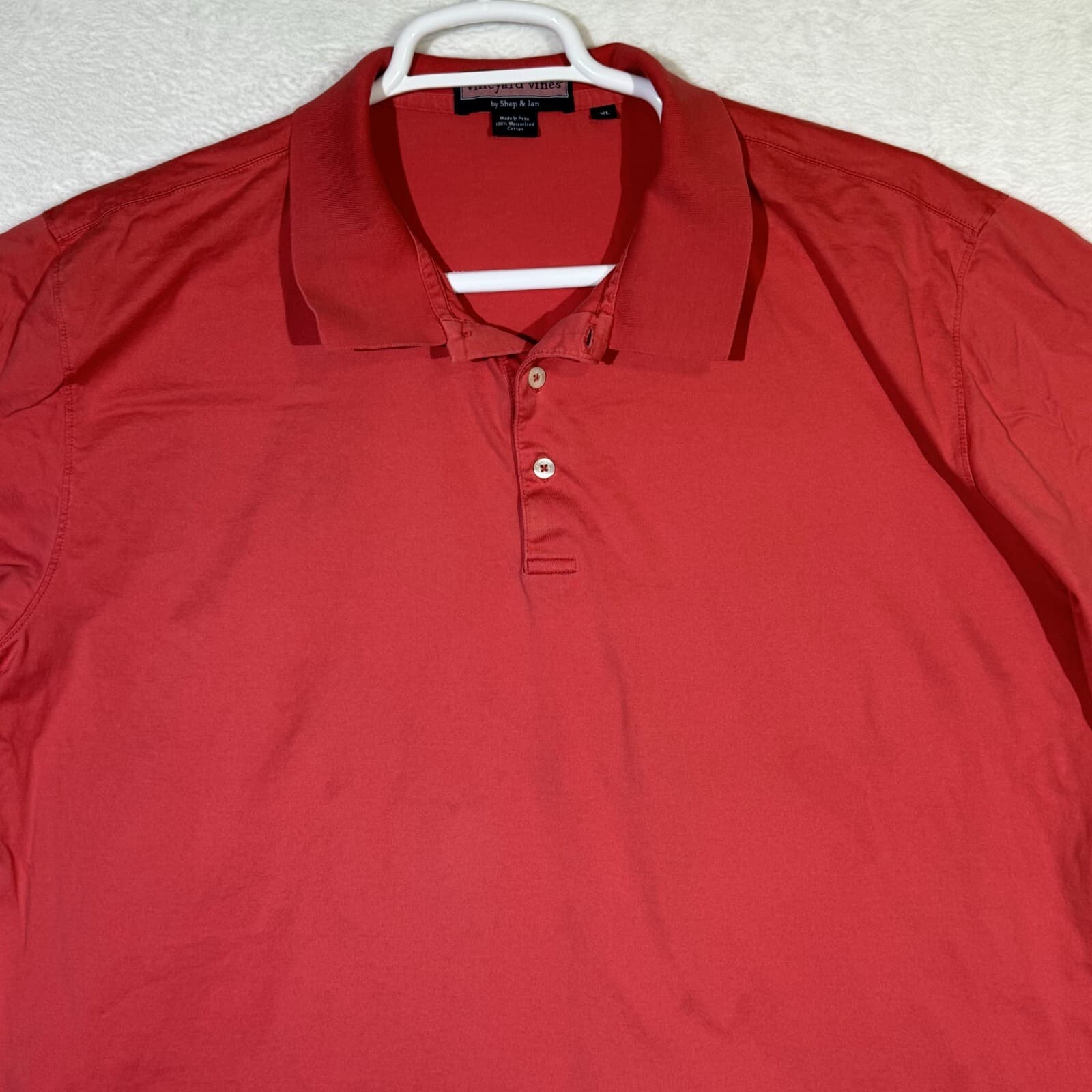 Vineyard Vines XL Pink Cotton Whale Logo Polo – Short Sleeve, Embroidered M581 - Thumbnail 3