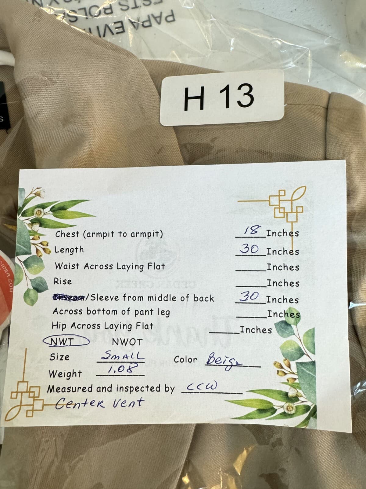 Cider Women’s Beige Polyester Tweed Blazer Jacket S – Notch Lapel, Machine Wash - Thumbnail 8