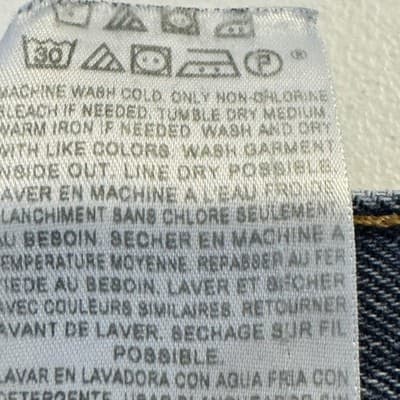 Vintage Levis 550 Jeans Mens 42x30 Blue Relaxed Tapered Frayed Denim Distressed - Thumbnail 6