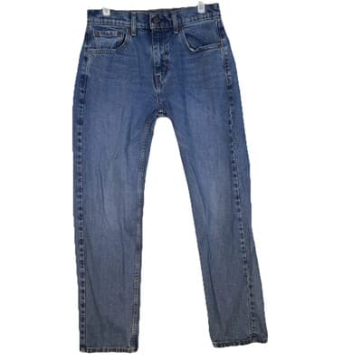 Levis 505 Jeans Mens 30x32 Regular Fit Mid Rise Blue Denim Straight Leg - Image 1