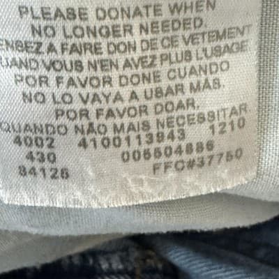 Vintage Levis 550 Jeans Mens 42x30 Blue Relaxed Tapered Frayed Denim Distressed - Thumbnail 7