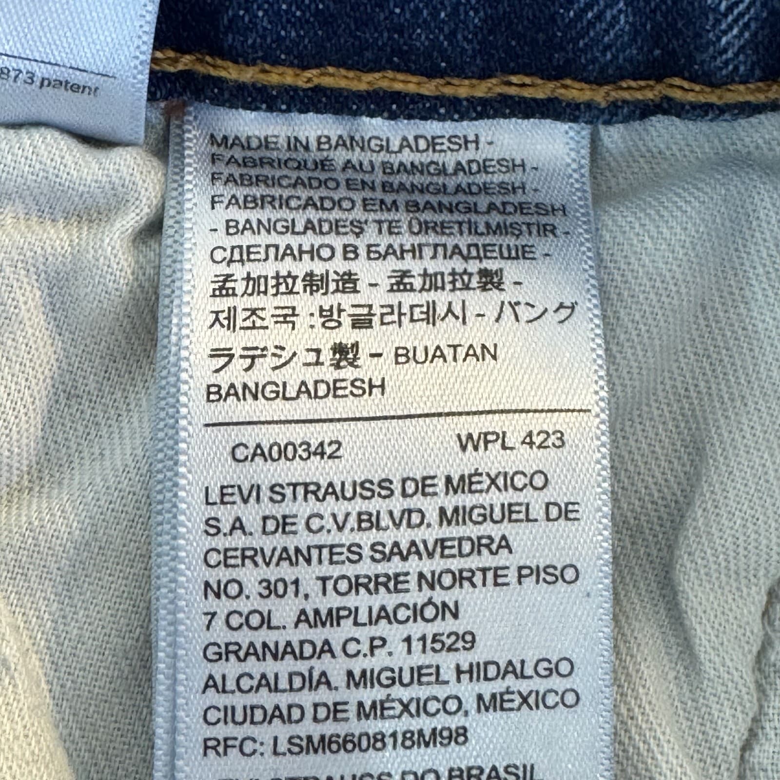 Levis 505 Jeans Mens 30x32 Regular Fit Mid Rise Blue Denim Straight Leg - Thumbnail 4