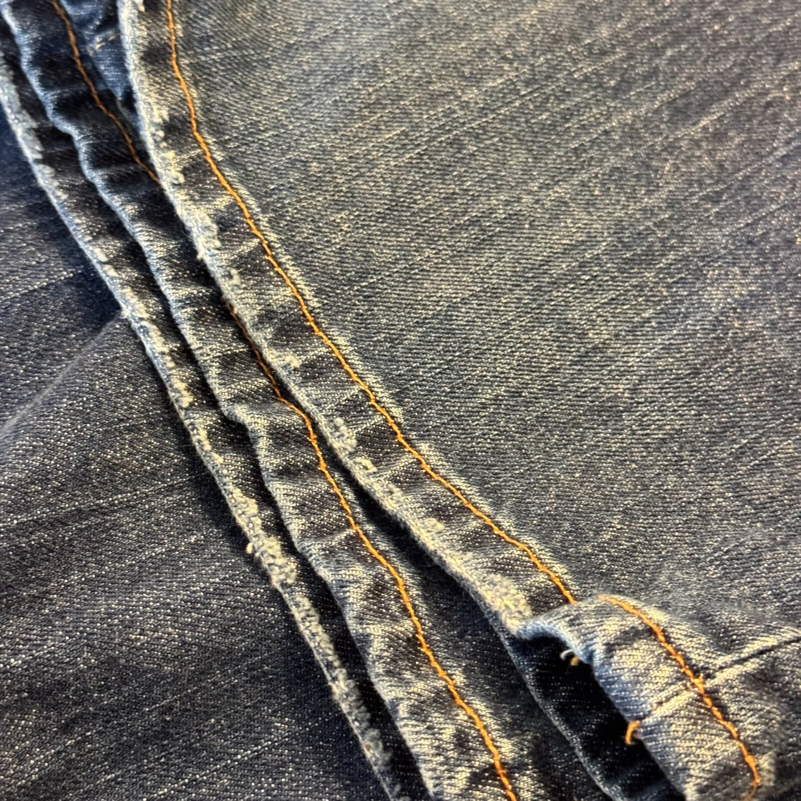 Lucky Brand Miner Jeans Mens 38x34 Slim Bootcut Blue Denim Button Fly - Thumbnail 16