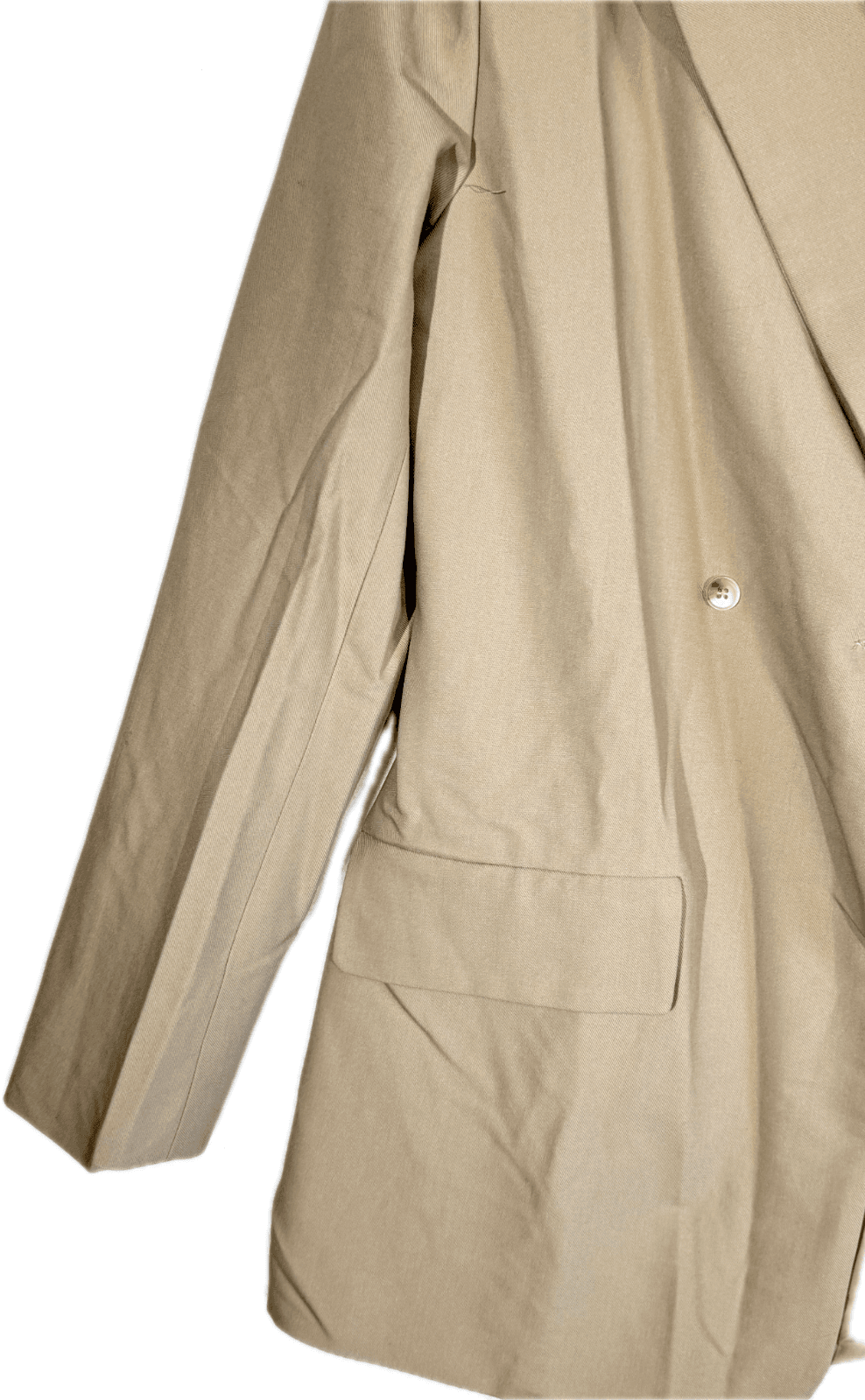 Cider Women’s Beige Polyester Tweed Blazer Jacket S – Notch Lapel, Machine Wash - Thumbnail 4