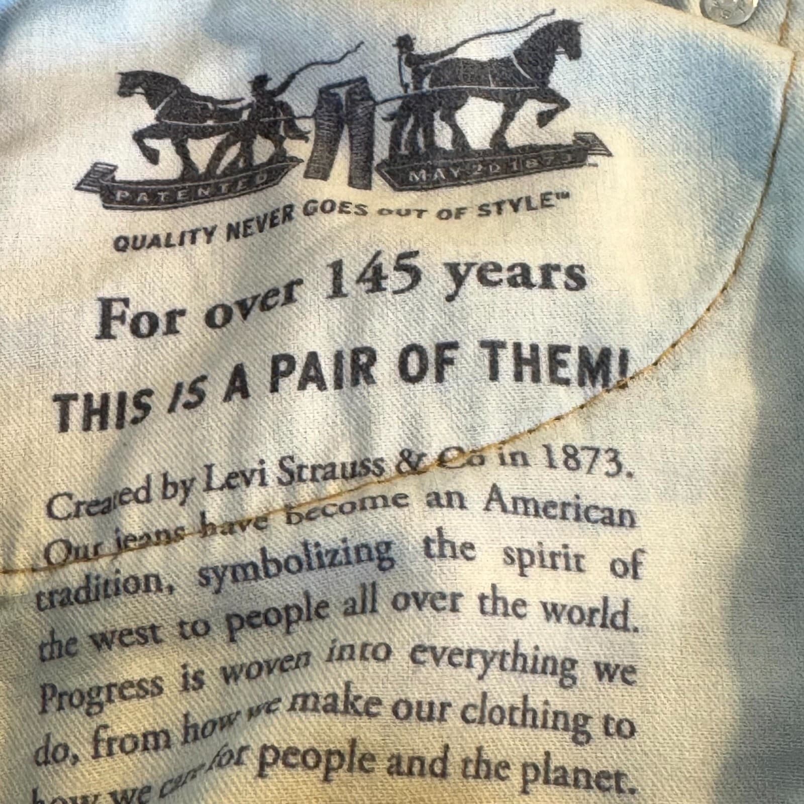 Levi’s 505 Men’s Jeans 36X30 Blue Denim Stone Wash Mid-Rise Straight Leg - Thumbnail 11