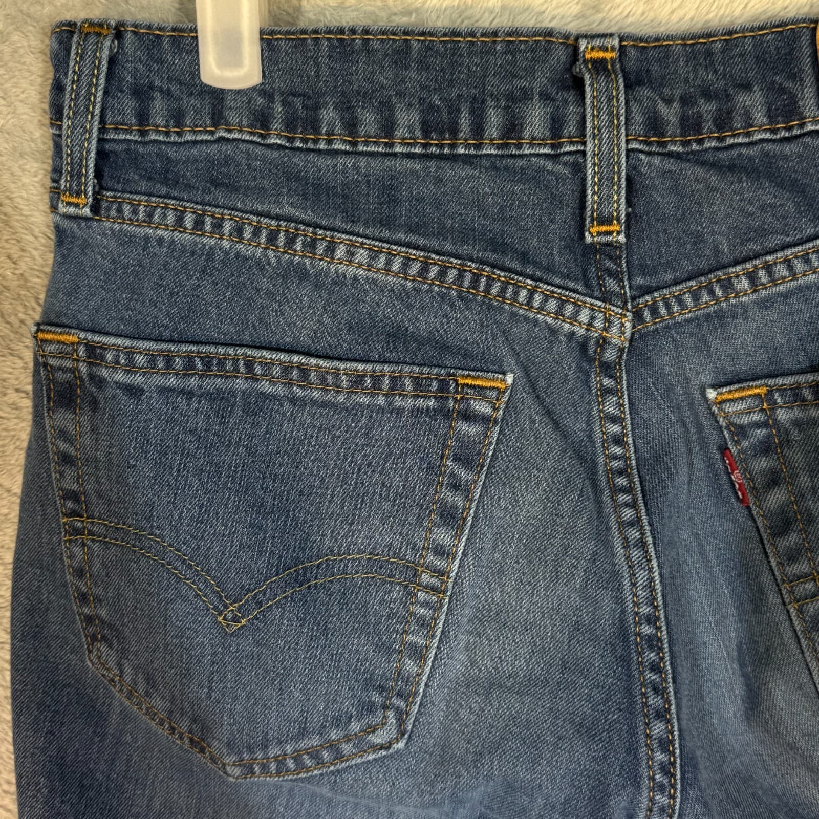 Levis 511 Jeans Mens 30x34 Slim Fit Mid Rise Blue Denim Straight Leg - Thumbnail 6