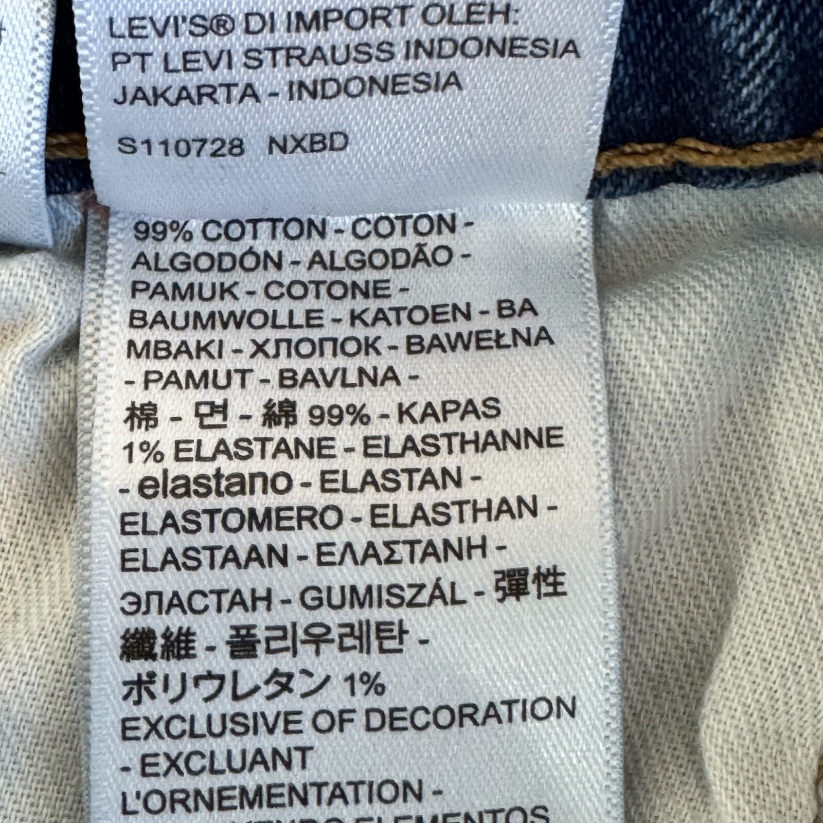 Levis 505 Jeans Mens 30x32 Regular Fit Mid Rise Blue Denim Straight Leg - Thumbnail 5