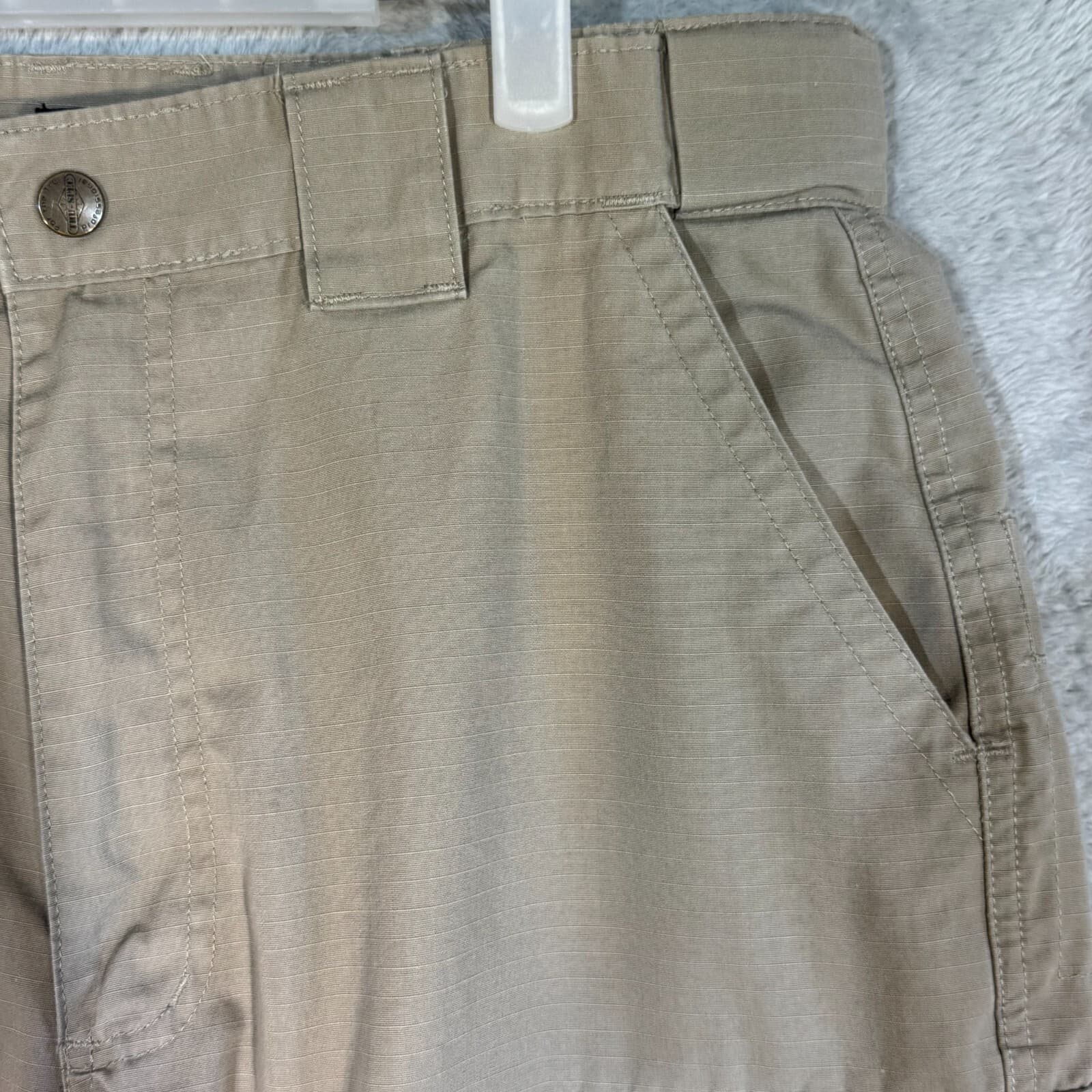 Tru-Spec Cargo Pants Mens 34x28 Beige Ripstop Double Knee Work Tactical - Thumbnail 4