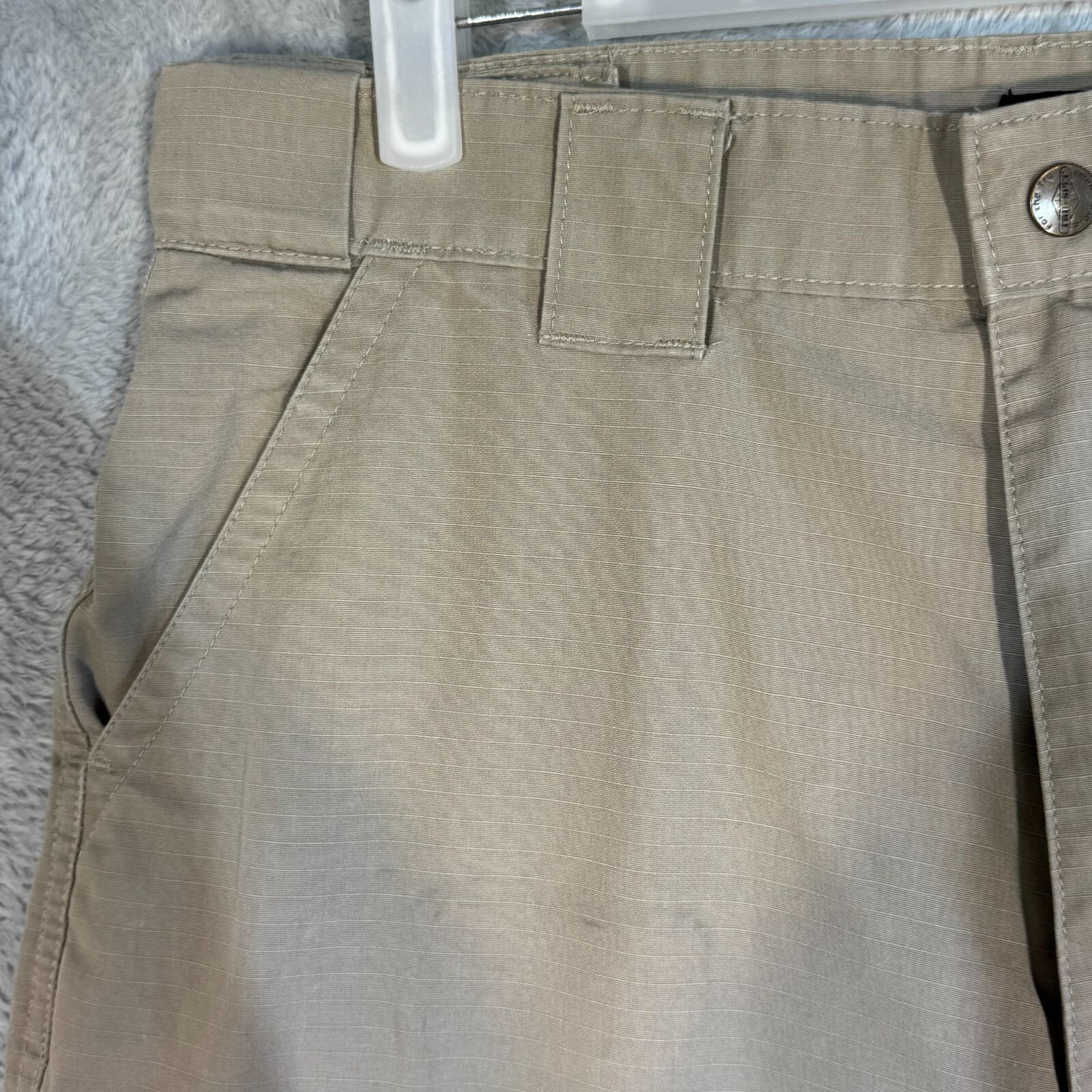 Tru-Spec Cargo Pants Mens 34x28 Beige Ripstop Double Knee Work Tactical - Thumbnail 3