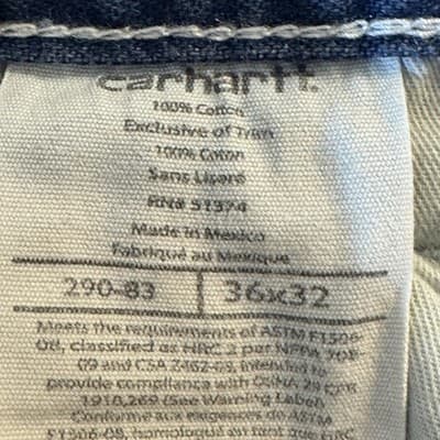 Carhartt FR Jeans Mens 36x32 Arc Flash Workwear Denim Utility Pants (36x32) - Thumbnail 5