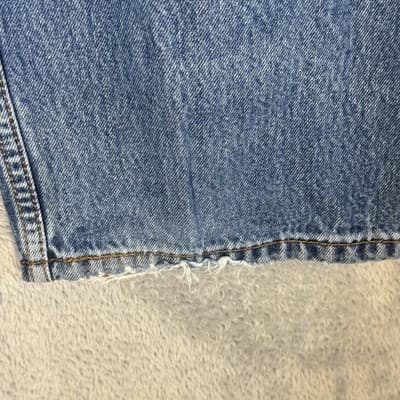 Levi's 505 Jeans Mens 35x30 Blue Denim Straight Leg 100 Cotton Classic - Thumbnail 7