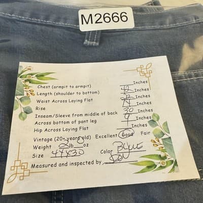 Carhartt FR Work Jeans Mens 44x30 CAT2 Arc Flash Denim Workwear (44x30) - Thumbnail 14