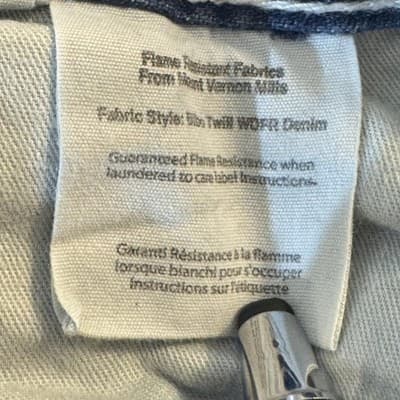 Carhartt FR Work Jeans Mens 44x30 CAT2 Arc Flash Denim Workwear (44x30) - Thumbnail 12